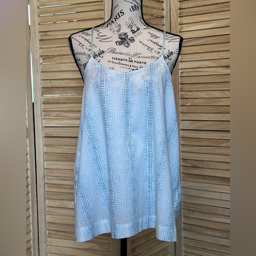 Carve Designs Blue and White Camisole (L)
